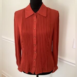 ANTONIO MELANI Rust Button-Down Shirt
